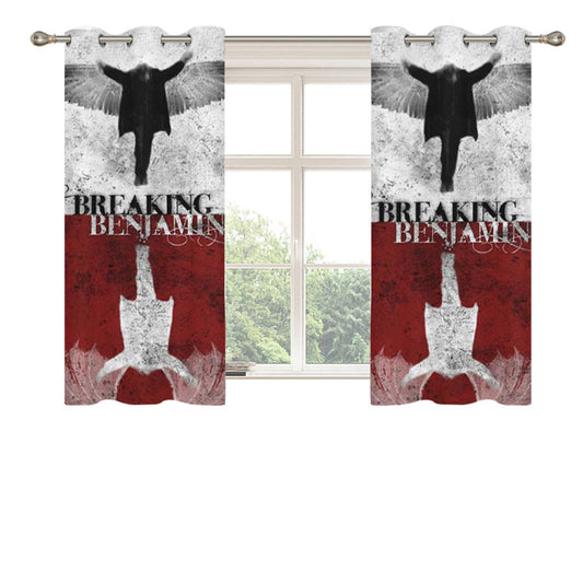 Breaking Benjamin (Split) Peach Skin Window Curtains