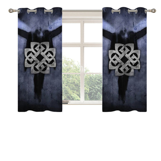 Breaking Benjamin Symbol Peach Skin Window Curtains