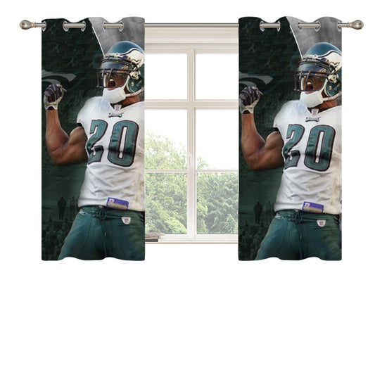 Brian Dawkins Philadelphia Peach Skin Window Curtains