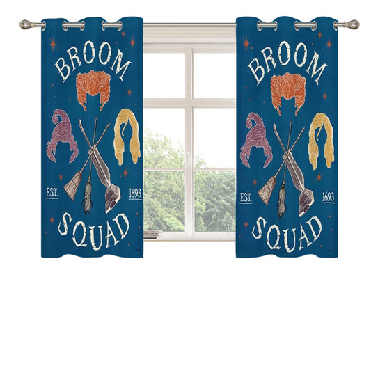 Broom Squad Peach Skin Window Curtains