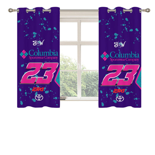 Bubba Wallace - Columbia Peach Skin Window Curtains
