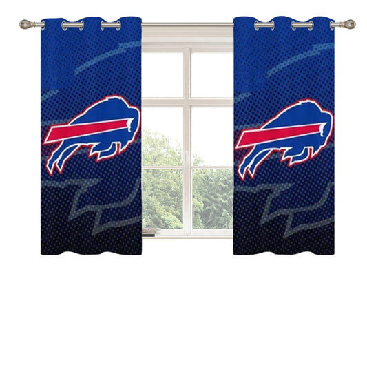 Buffalo Bills Icon Peach Skin Window Curtains