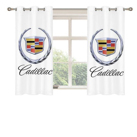 Cadillac Logo Peach Skin Window Curtains