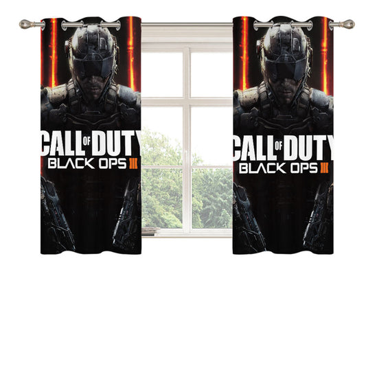 Call Of Duty Black Ops Iii Peach Skin Window Curtains