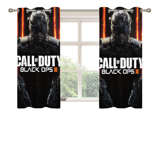 Call Of Duty Black Ops Wallpaper Peach Skin Window Curtains