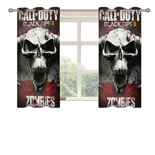 Call Of Duty Black Ops Zombie Peach Skin Window Curtains