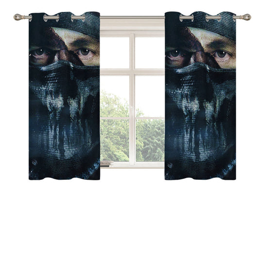 Call Of Duty Ghost Cpt Thomas A Merrick Peach Skin Window Curtains