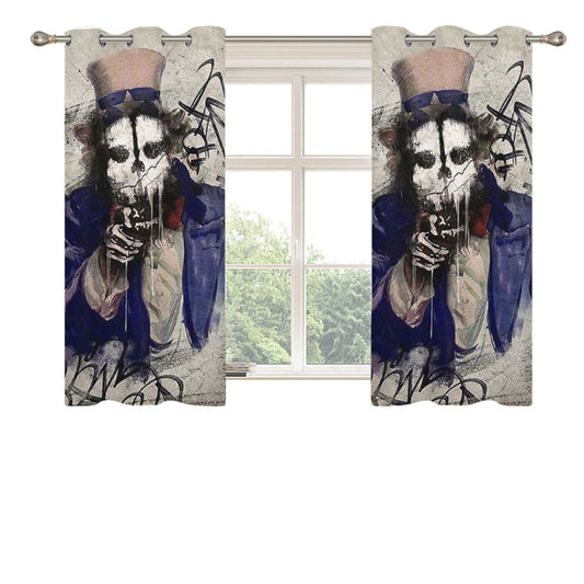 Call Of Duty Ghosts Wants You! Peach Skin Window Curtains
