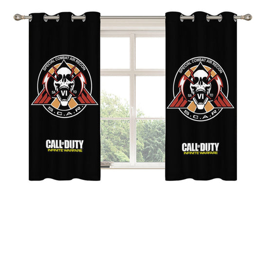 Call Of Duty Infinite Warfare Scar Peach Skin Window Curtains