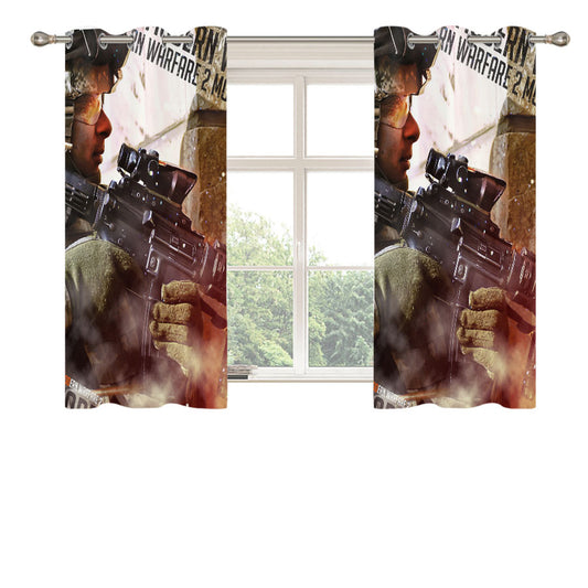 Call Of Duty Modern Warfare Peach Skin Window Curtains