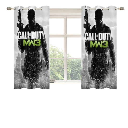 Call Of Duty Modern Warfare 3 Peach Skin Window Curtains