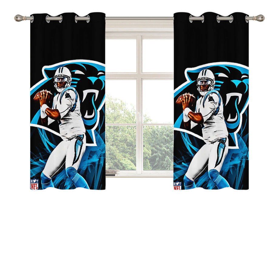 Cam Newton Carolina Panthers Peach Skin Window Curtains