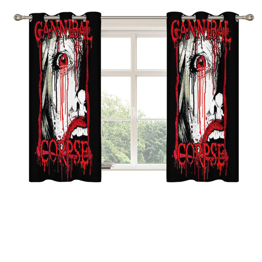 Cannibal Corpse Peach Skin Window Curtains