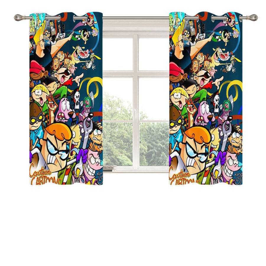Cartoon Network 90S Shows Peach Skin Window Curtains