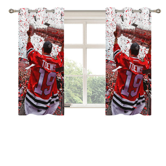 Ceremony Chicagoblackhawks Hockey Peach Skin Window Curtains