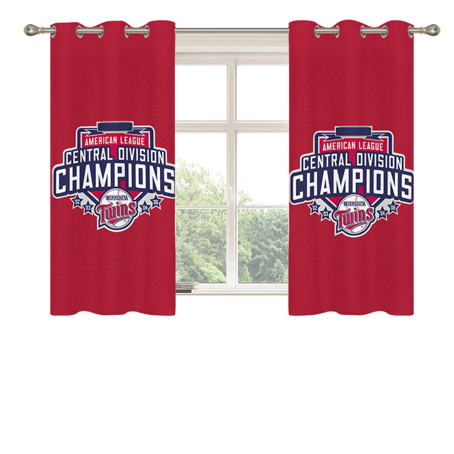 Champion American League Peach Skin Window Curtains