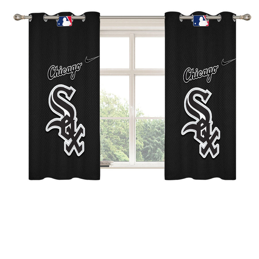 Chicago White Sox New Mlb Peach Skin Window Curtains