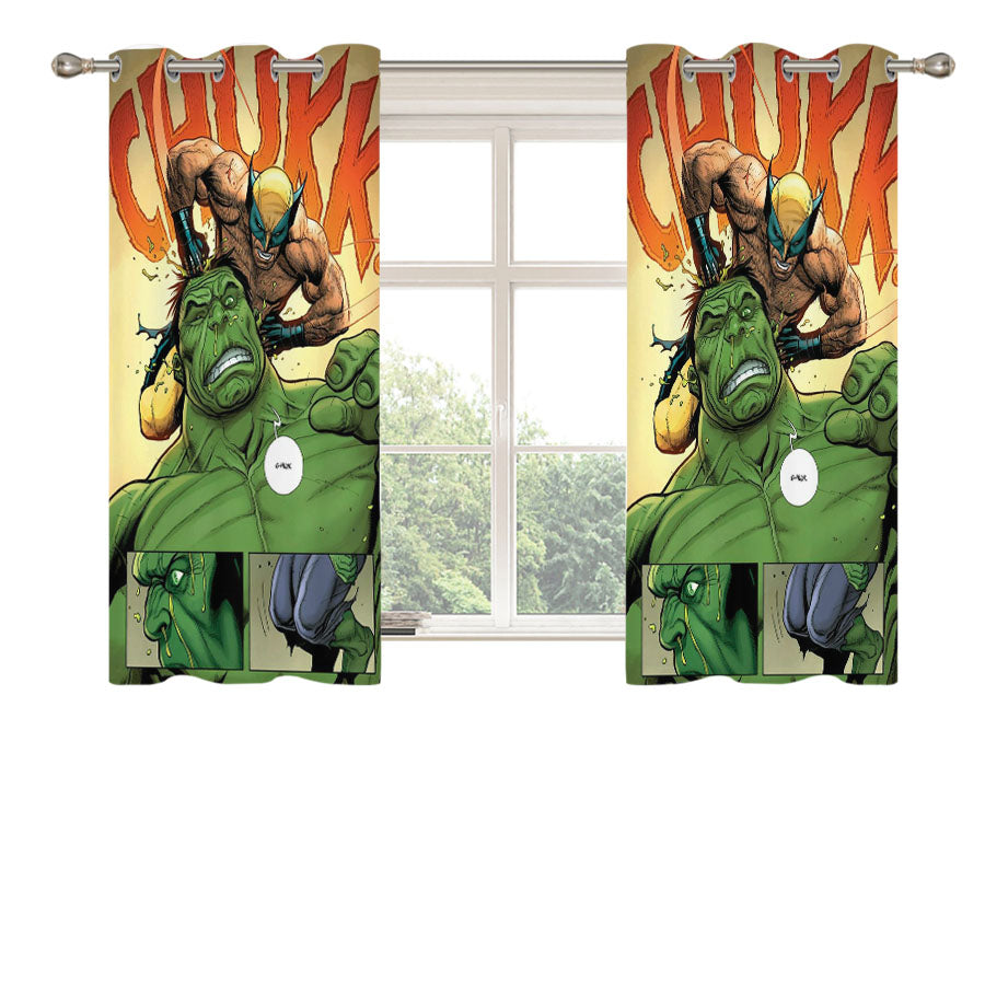 Chukk Marvels Peach Skin Window Curtains