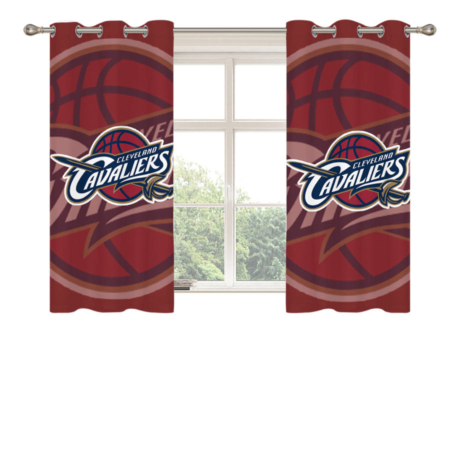 Cleveland Cavaliers Basket Ball Peach Skin Window Curtains