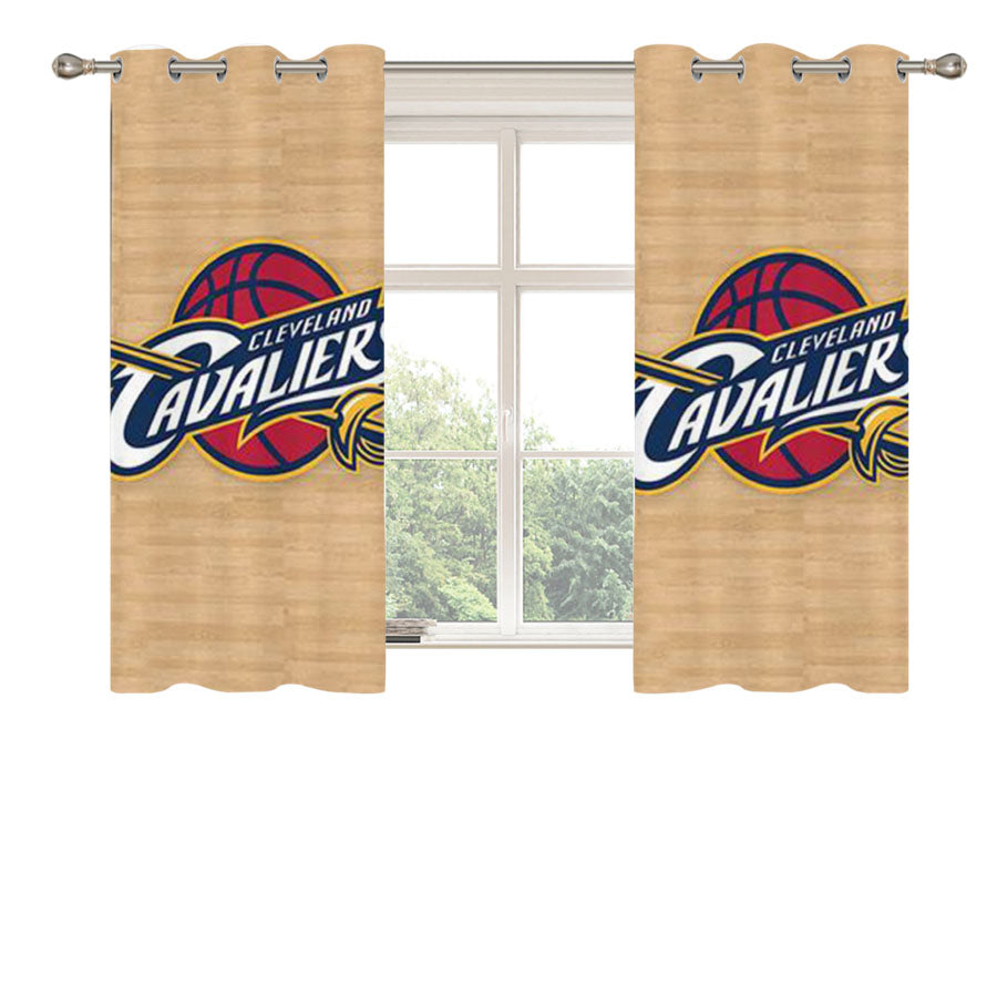 Cleveland Cavaliers Wood Peach Skin Window Curtains