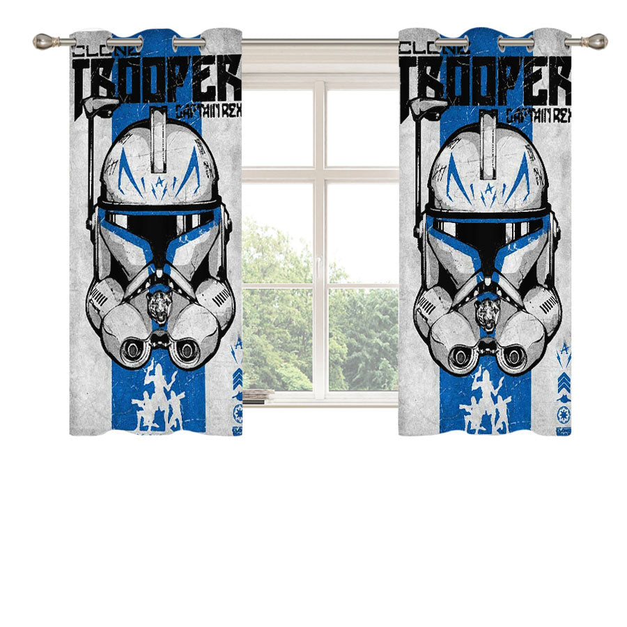 Clone Trooper Star Wars Peach Skin Window Curtains