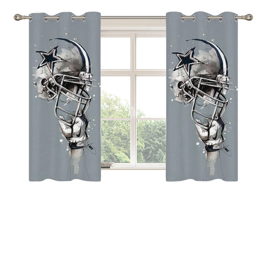 Dallas Cowboys Stuff Peach Skin Window Curtains