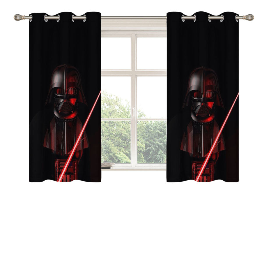 Dark Side Darth Vader Peach Skin Window Curtains