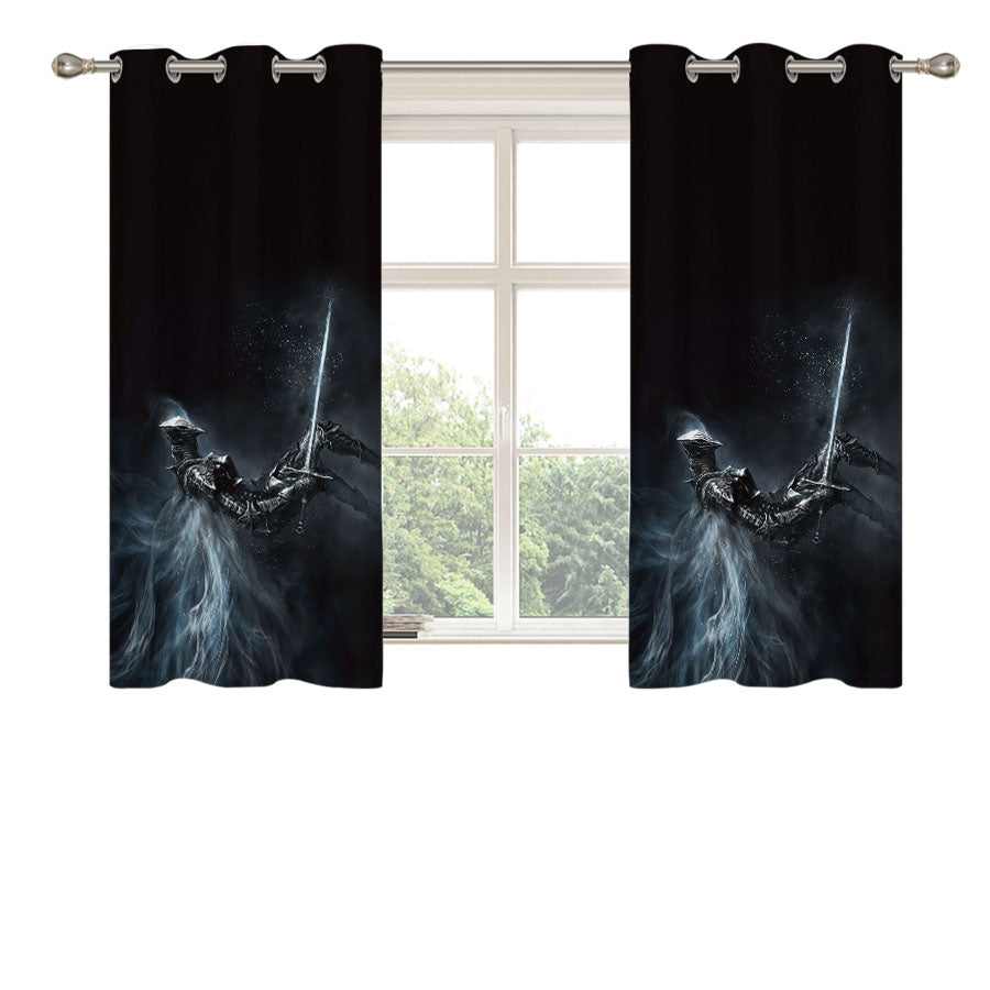 Dark Souls Game Peach Skin Window Curtains