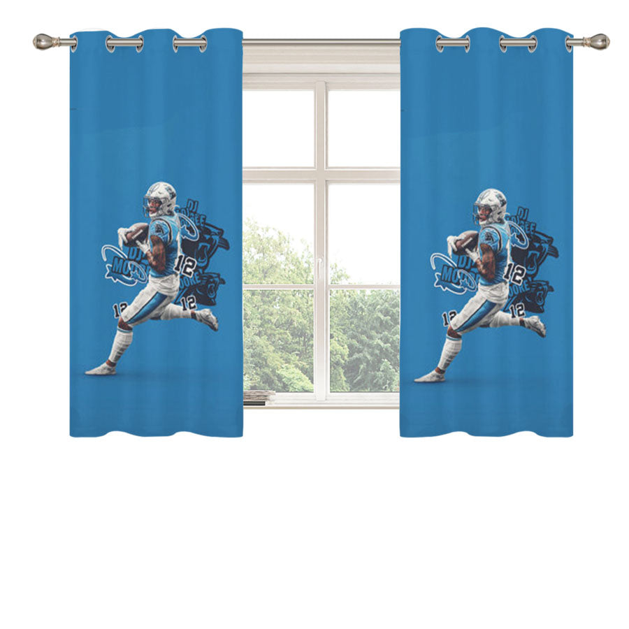 Dj Moore Carolina Panthers Peach Skin Window Curtains