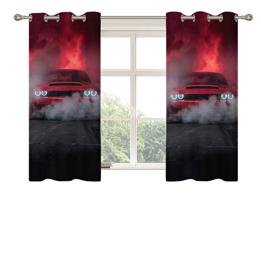 Dodge Demon Peach Skin Window Curtains
