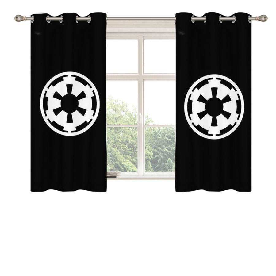 Empire Insignia Logo Star Wars Peach Skin Window Curtains