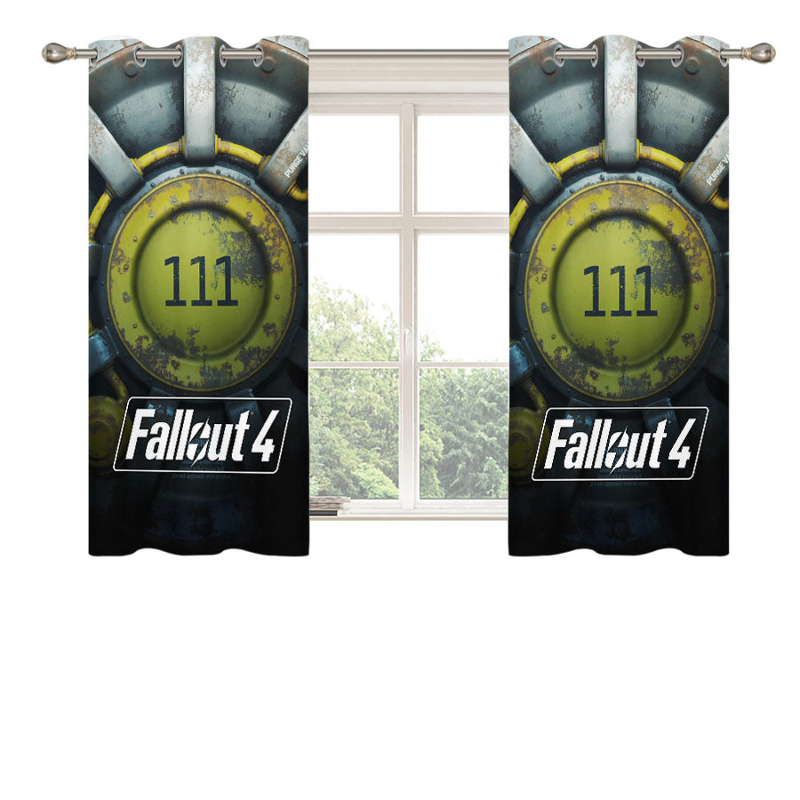 Fallout 4 Background 111 Peach Skin Window Curtains