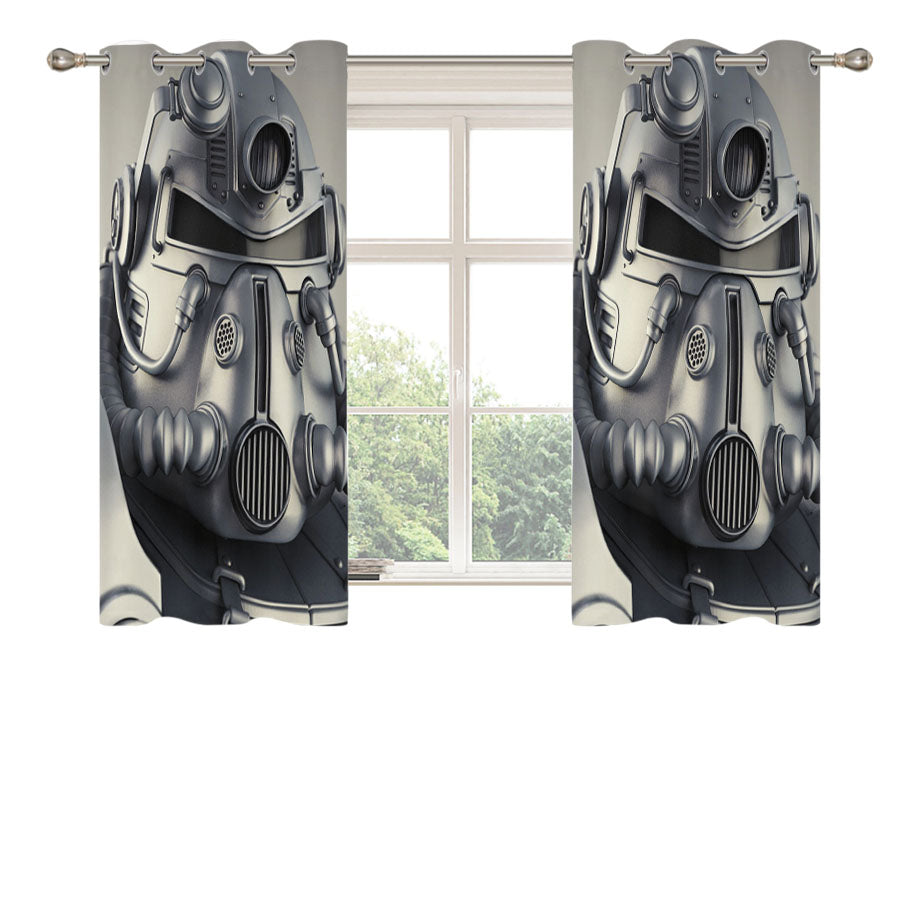 Fallout 4 Power Armor Peach Skin Window Curtains