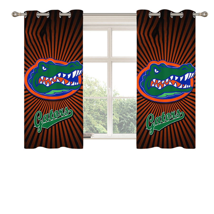 Florida Gators Peach Skin Window Curtains