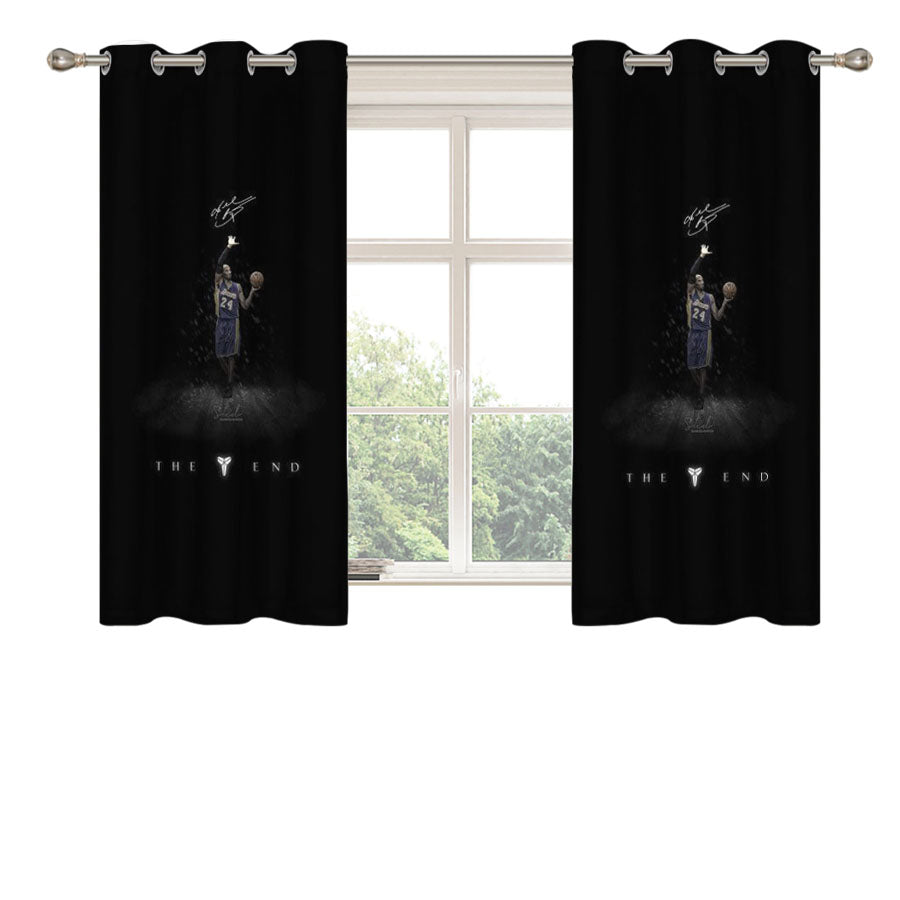 Goodbye Tribute To Kobe Bryant Peach Skin Window Curtains