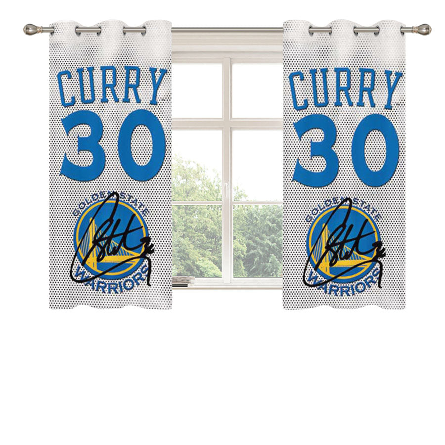 Gsw Stephen Curry Jersey Peach Skin Window Curtains