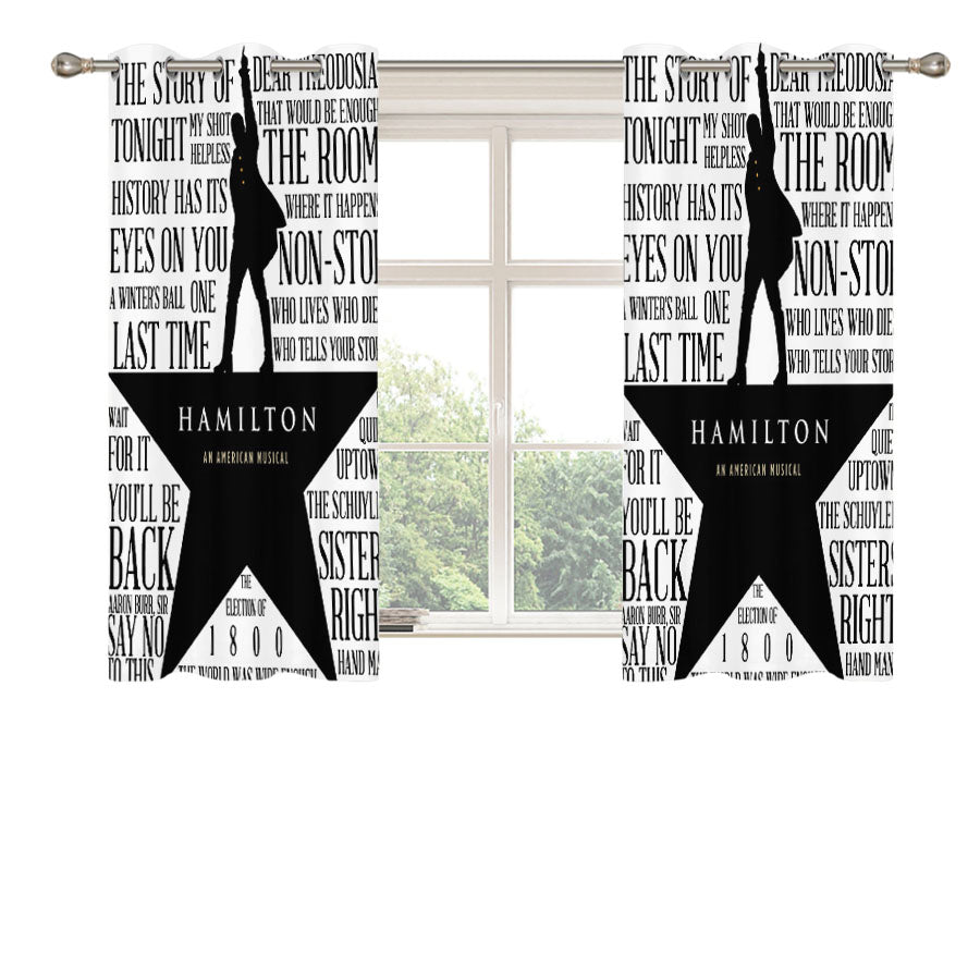 Hamilton Lyrics Peach Skin Window Curtains
