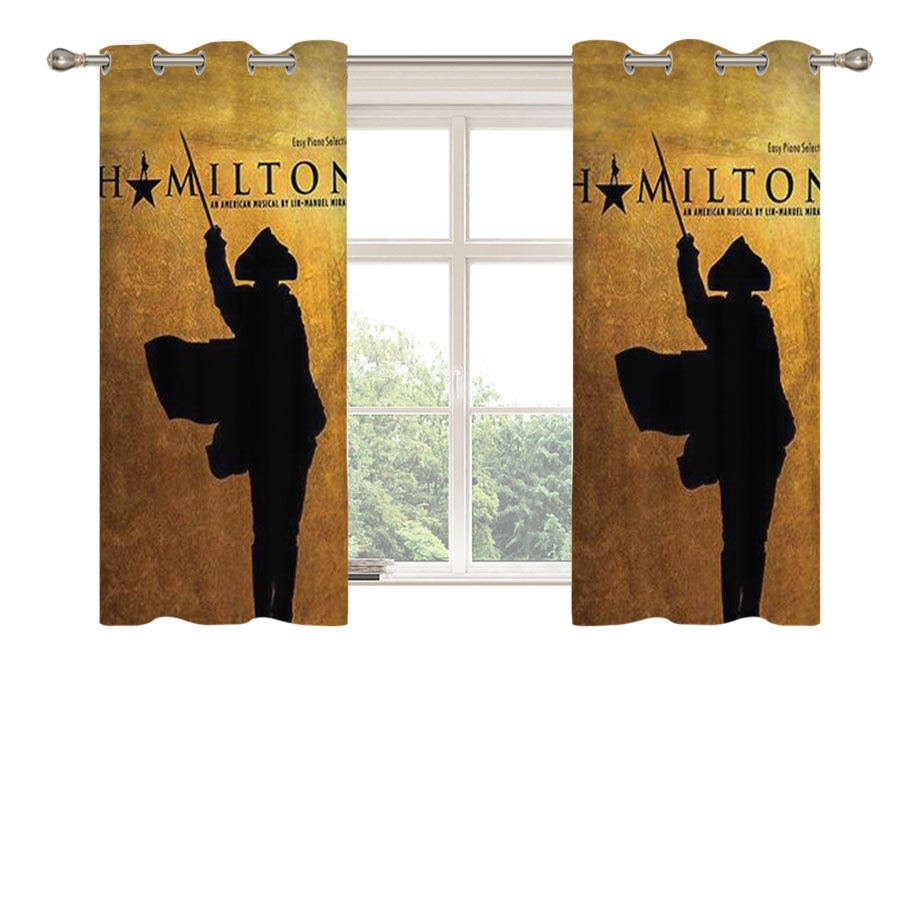 Hamilton Musical Vocal Selection Peach Skin Window Curtains