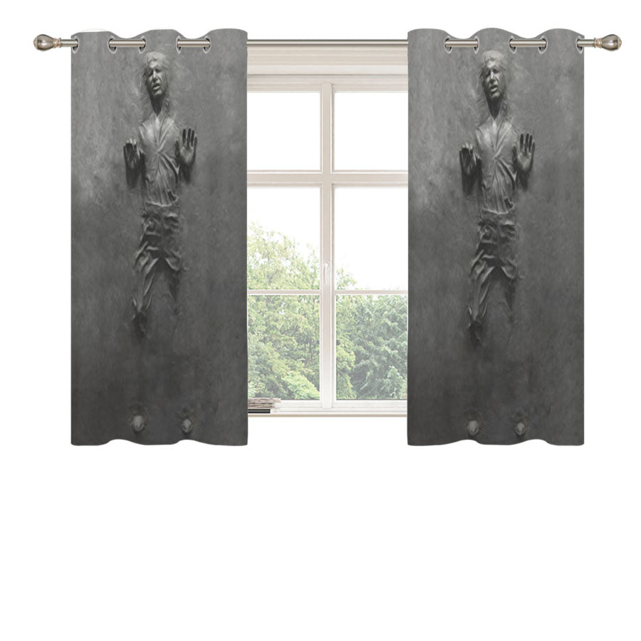 Han Solo Star Wars Peach Skin Window Curtains