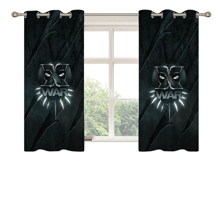 Infinity War Poster Black Panther Peach Skin Window Curtains