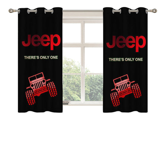 Jeep Only One Peach Skin Window Curtains