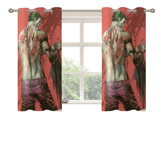 Joker King Marvels Peach Skin Window Curtains