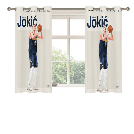 Jokic Peach Skin Window Curtains