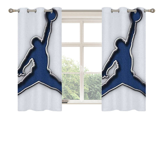 Jordan Die Cut Peach Skin Window Curtains