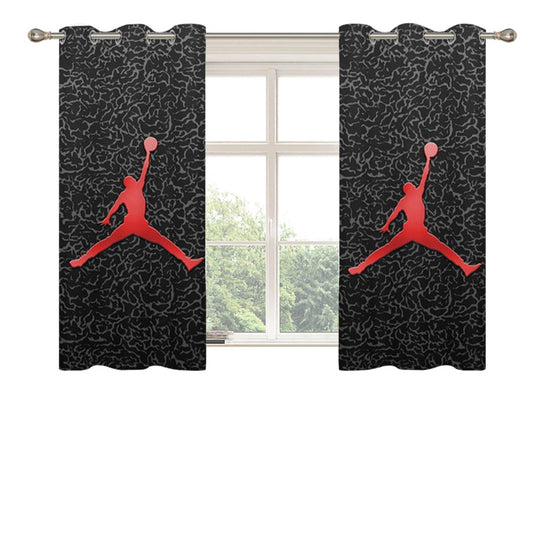 Jordan Elephent Peach Skin Window Curtains