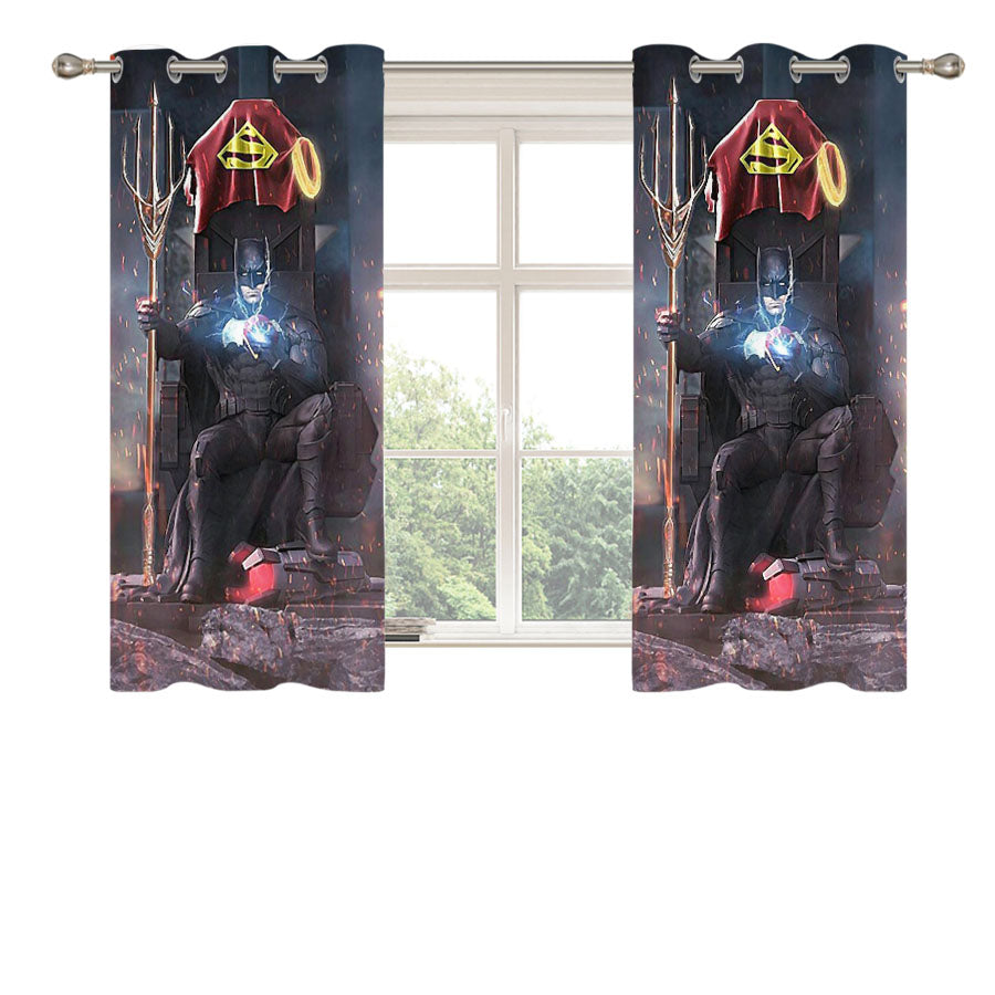 King Batman Peach Skin Window Curtains