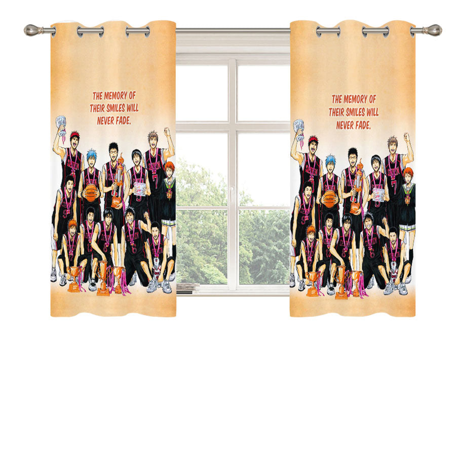 Kuroko No Basket Champion Never Fade Quotes Peach Skin Window Curtains