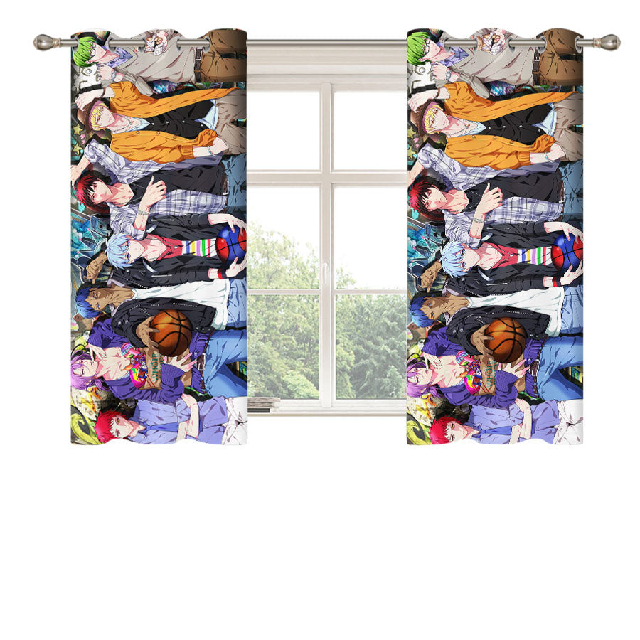 Kuroko No Basket Team Casual Style Peach Skin Window Curtains