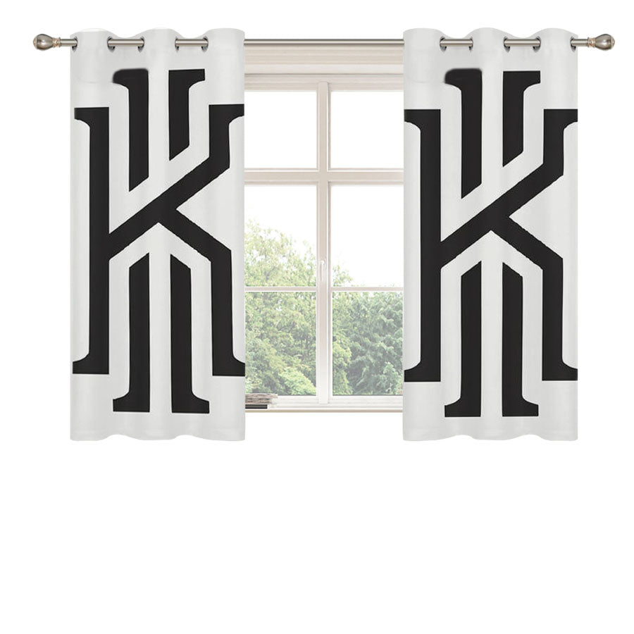 Kyrie Irving Logo Peach Skin Window Curtains