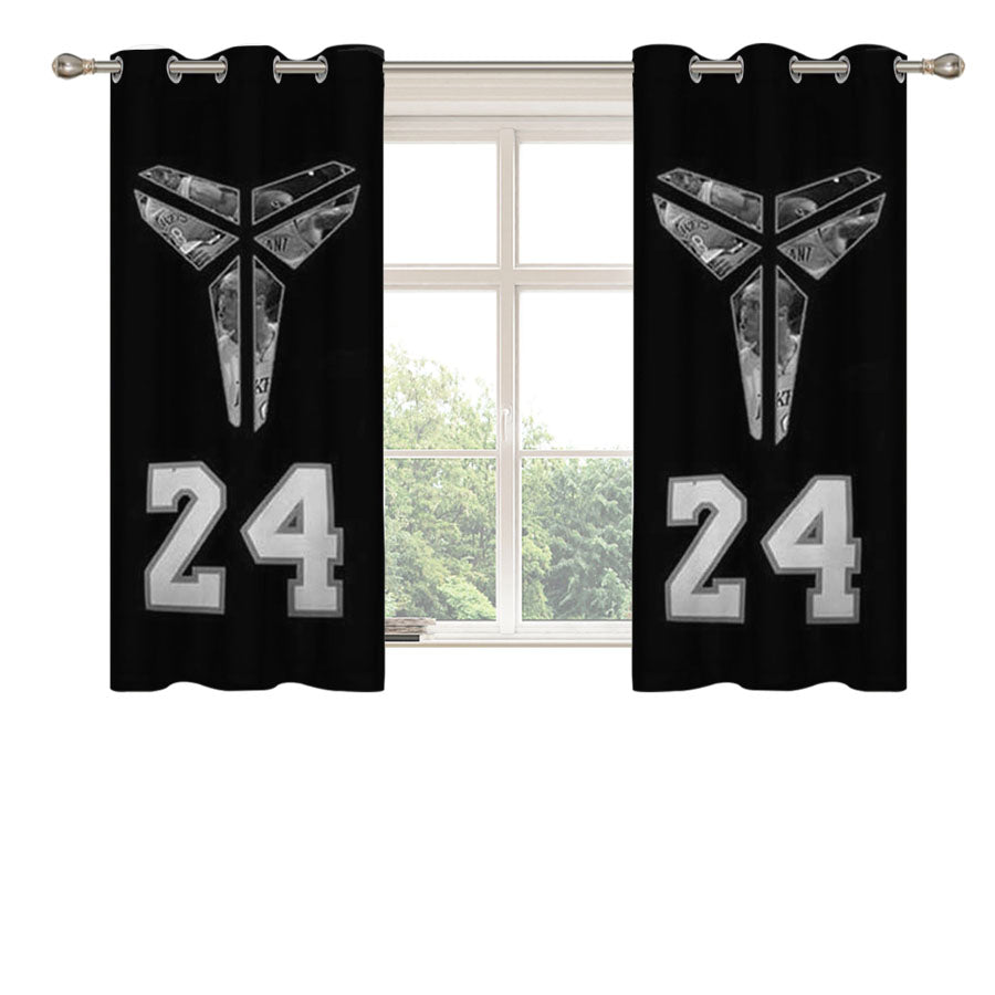La Lakers Kobe Symbol Peach Skin Window Curtains